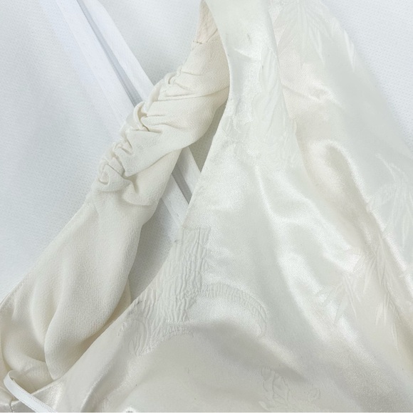 NWT Reformation Alisa Silk Maxi Dress in Ivory Jacquard - Picture 12 of 15